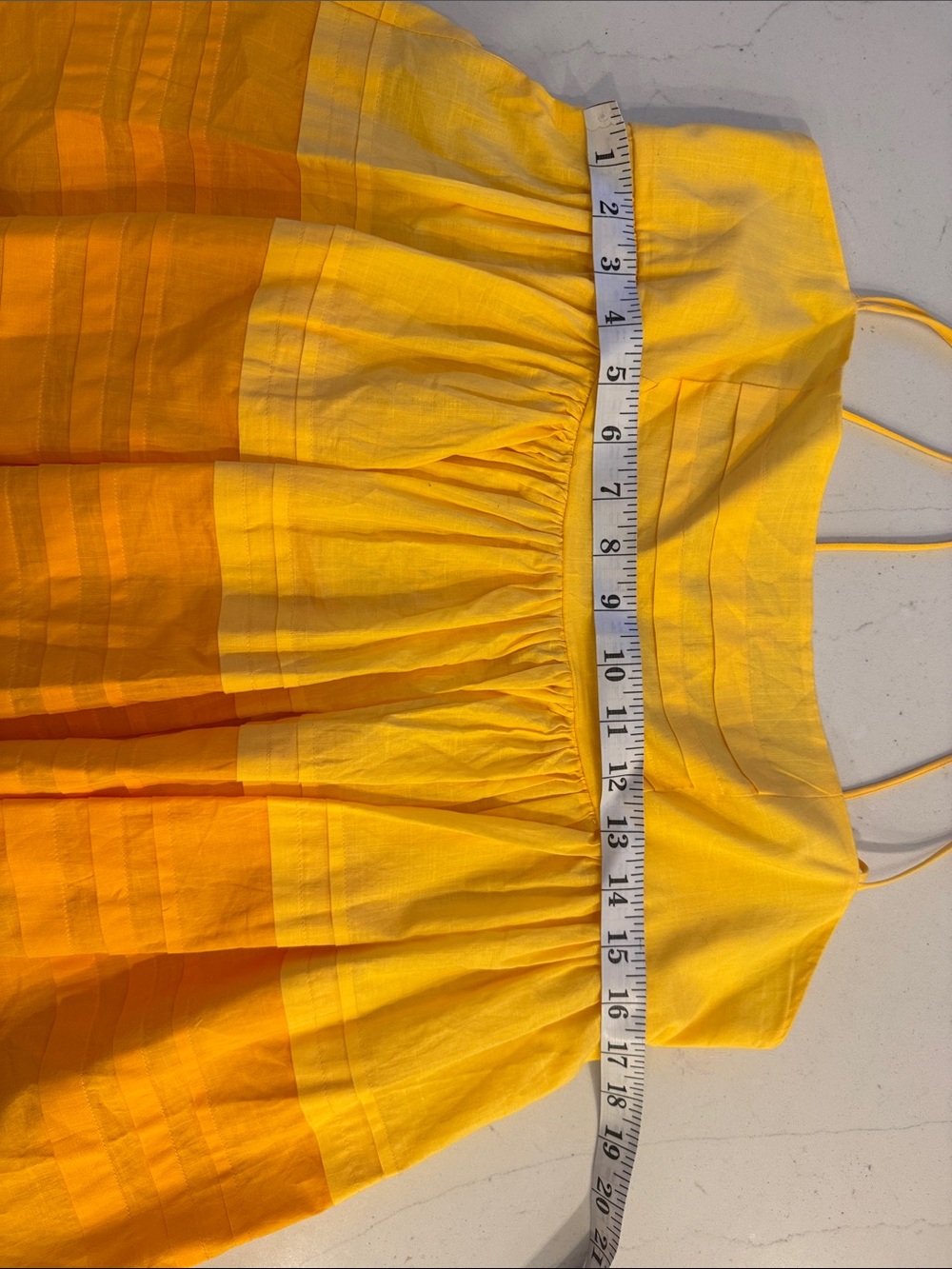 Staud Yellow Two-Tone Spaghetti Strap Top size 8 - Picture 6 of 8